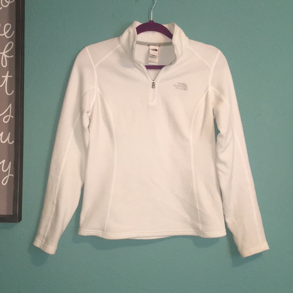 The North Face Sweaters - White fleece quarter zip